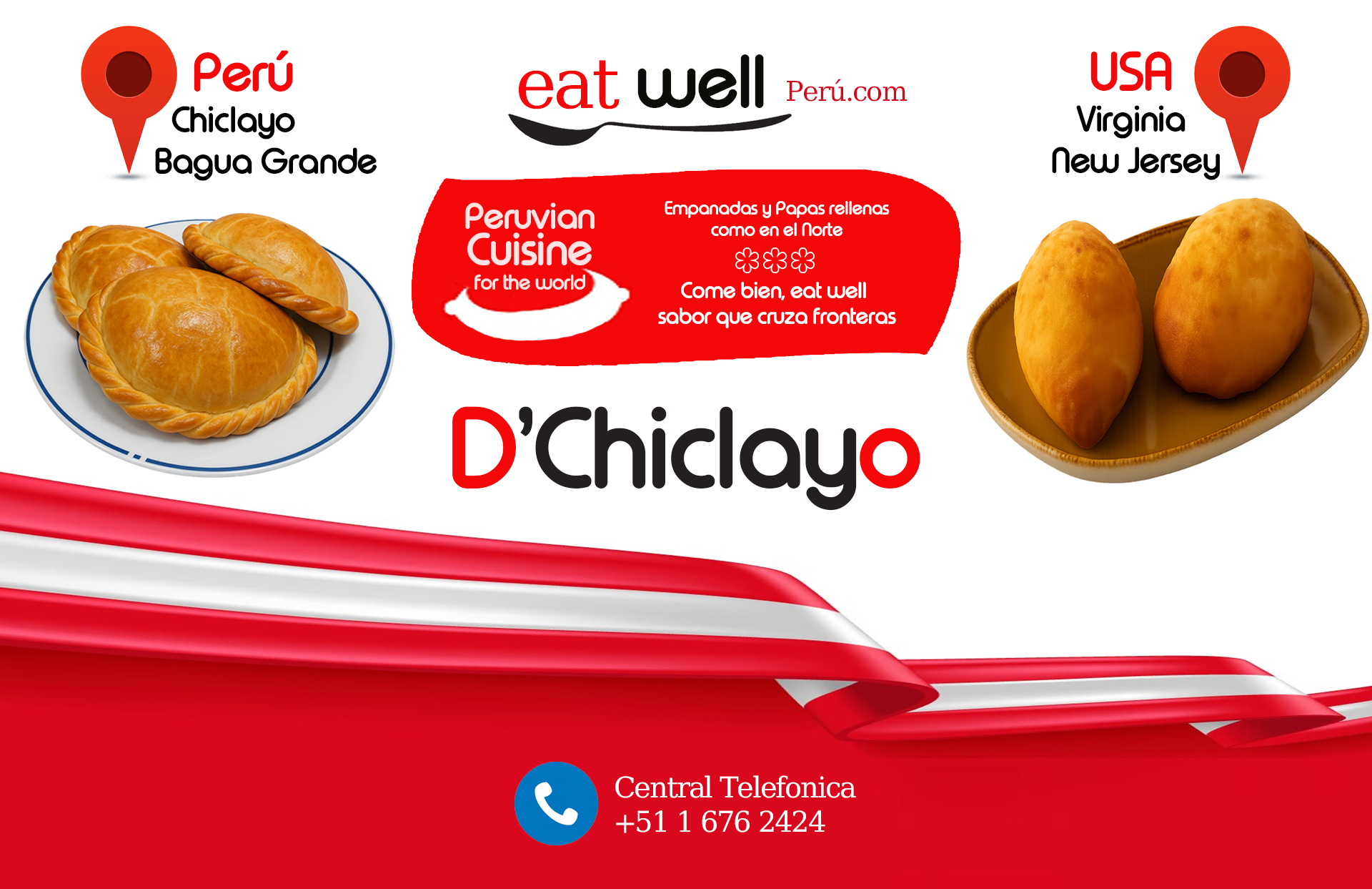 Banner de comida peruana de D'Chiclayo